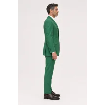 Redingote vert intense — vue profil porté