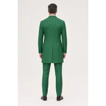 Redingote vert intense — vue de dos porté