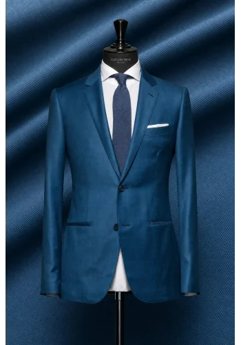 Costume Bleu canard 3 pieces — sur mesure — Costume Privé Paris