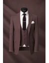 Costume mariage poudré foncé - élégance et raffinement pour votre grand jour. — sur mesure — Costume Privé Paris