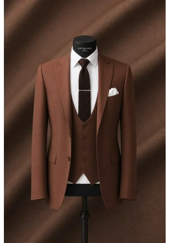 Costume mariage terre de sienne - élégance et originalité garanties. — sur mesure — Costume Privé Paris