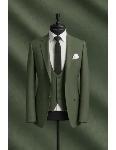 Costume mariage vert olive clair