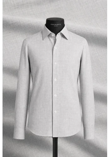 Chemise Coton Blanc — sur mesure — Costume Privé Paris
