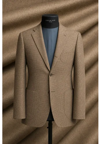 veste marron brun — sur mesure — Costume Privé Paris