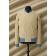 Blouson Suede écru MA1 Steve — sur mesure — Costume Privé Paris