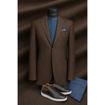 veste sport marron moyen — sur mesure — Costume Privé Paris