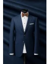 Costume mariage bleu roi champêtre — sur mesure — Costume Privé Paris