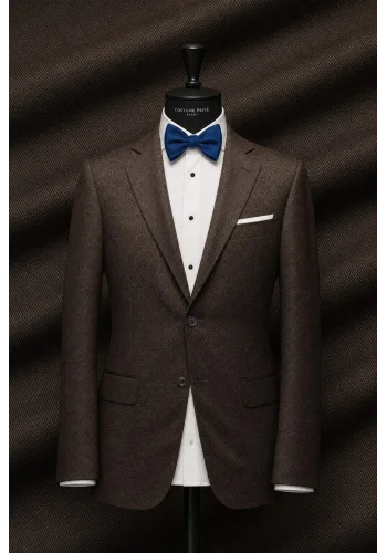 Costume mariage marron champêtre — sur mesure — Costume Privé Paris