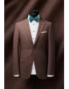 Costume mariage bordeaux clair champêtre — sur mesure — Costume Privé Paris