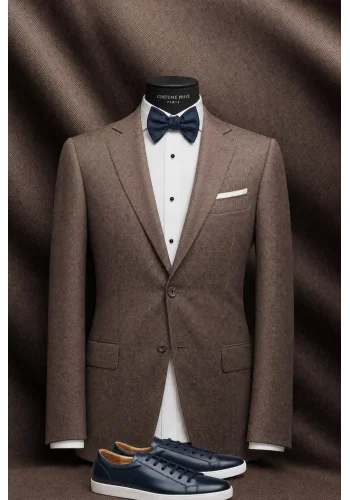 Costume mariage terre battue champêtre — sur mesure — Costume Privé Paris