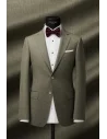 Costume mariage vert clair champêtre — sur mesure — Costume Privé Paris