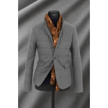 Veste matelassée grise — sur mesure — Costume Privé Paris