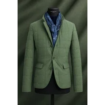 Veste matelassée verte — sur mesure — Costume Privé Paris