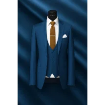 Costume mariage bleu intense — sur mesure — Costume Privé Paris