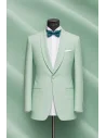Costume mariage vert menthol — sur mesure — Costume Privé Paris