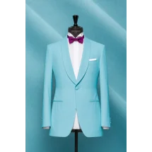 Costume mariage bleu turquoise — sur mesure — Costume Privé Paris