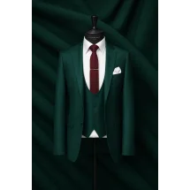 Costume mariage vert sapin — sur mesure — Costume Privé Paris