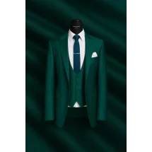 Costume mariage vert intense — sur mesure — Costume Privé Paris