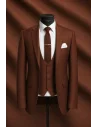 Costume mariage rouge brique — sur mesure — Costume Privé Paris