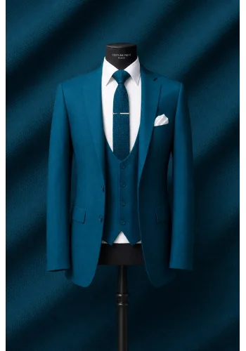 Costume mariage bleu indigo — sur mesure — Costume Privé Paris