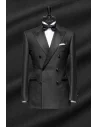 Smoking noir croisé - élégance et raffinement garantis — sur mesure — Costume Privé Paris