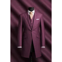 Redingote rose fuchsia — sur mesure — Costume Privé Paris