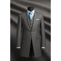 Redingote gris moyen — sur mesure — Costume Privé Paris