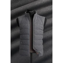 Doudoune Flanelle grise — sur mesure — Costume Privé Paris