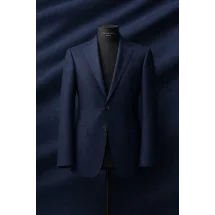 Costume Bleu double carreaux bleu — sur mesure — Costume Privé Paris