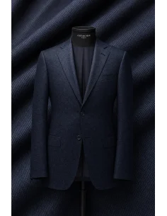 Costume Bleu foncé grain caviar
