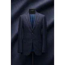 Costume Bleu nuit carreaux bleu — sur mesure — Costume Privé Paris