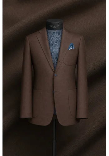 blazer marron sport — sur mesure — Costume Privé Paris