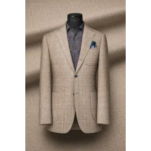 blazer beige — sur mesure — Costume Privé Paris