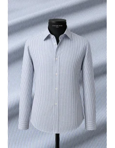 Chemise blanche rayures giro inglese