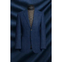Blazer Bleu roi Tweed Eté — sur mesure — Costume Privé Paris