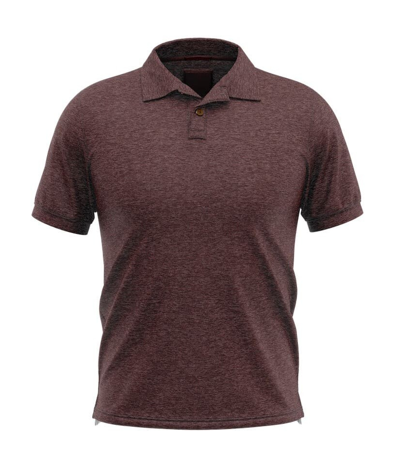 Pull polo manche courte bordeaux