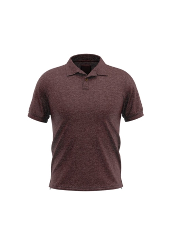 Pull polo manche courte bordeaux