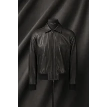 Blouson Cuir Noir A2 John — sur mesure — Costume Privé Paris