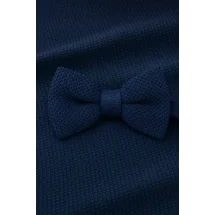 Noeud Papillon Tricot bleu marine — sur mesure — Costume Privé Paris