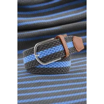 Ceinture Tressée gris bleu — sur mesure — Costume Privé Paris