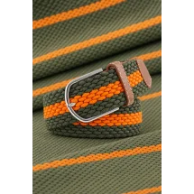 Ceinture Tressée orange vert — sur mesure — Costume Privé Paris