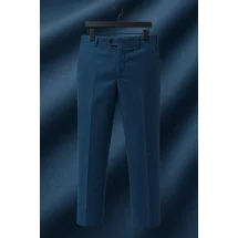 Pantalon chino bleu marine — sur mesure — Costume Privé Paris