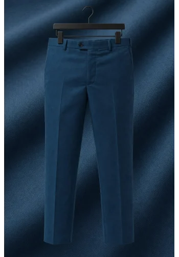 Pantalon chino bleu marine — sur mesure — Costume Privé Paris