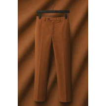 Pantalon chino orange — sur mesure — Costume Privé Paris