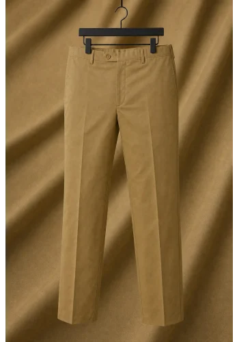 Pantalon chino ocre — sur mesure — Costume Privé Paris