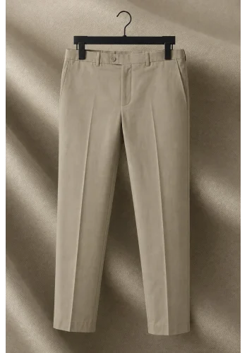 Pantalon chino beige — sur mesure — Costume Privé Paris