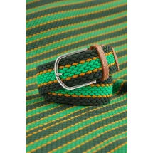 Ceinture Tressée vert jaune — sur mesure — Costume Privé Paris