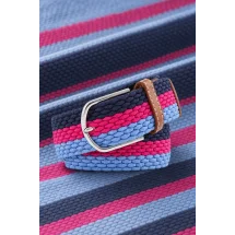 Ceinture Tressée rose bleu — sur mesure — Costume Privé Paris
