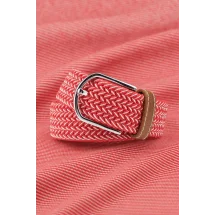 Ceinture Tressée bicolore Rouge Blanc — sur mesure — Costume Privé Paris
