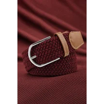 Ceinture Tressée Bordeaux — sur mesure — Costume Privé Paris
